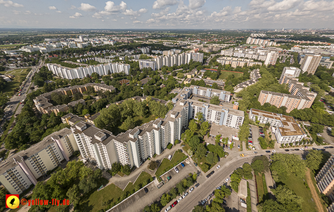 07.06.2023 - Annette-Kolb-Anger, Perlach Stift und Aufstockung in der Kafkastraße in Neuperlach